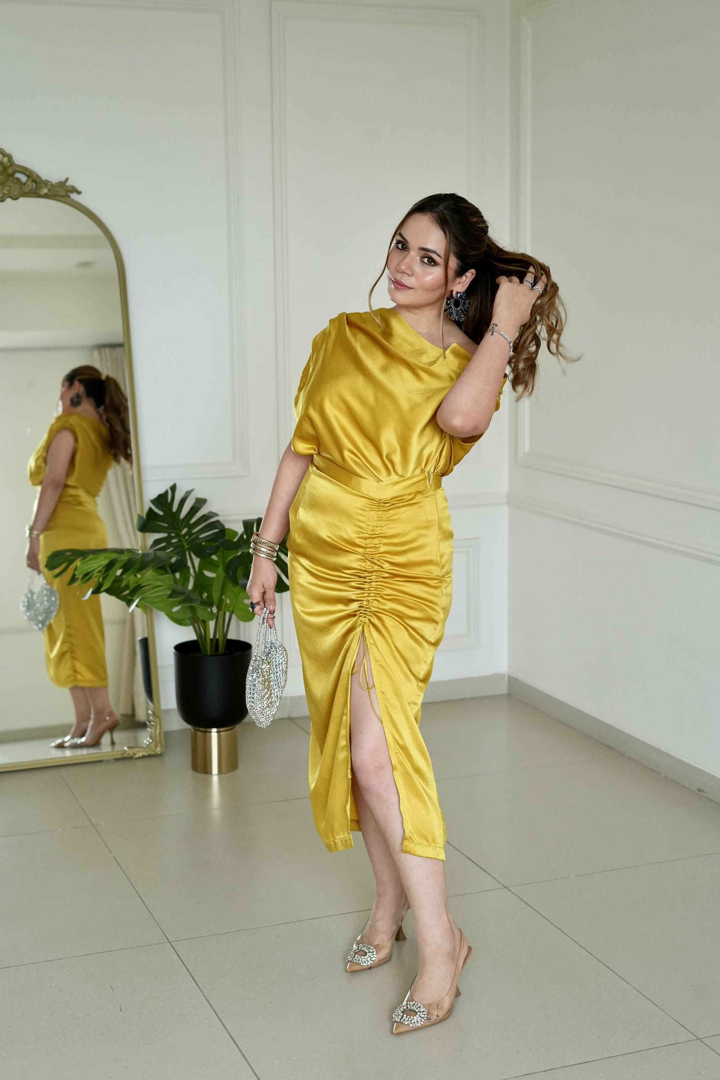 Lemon Zest Top+Skirt Set