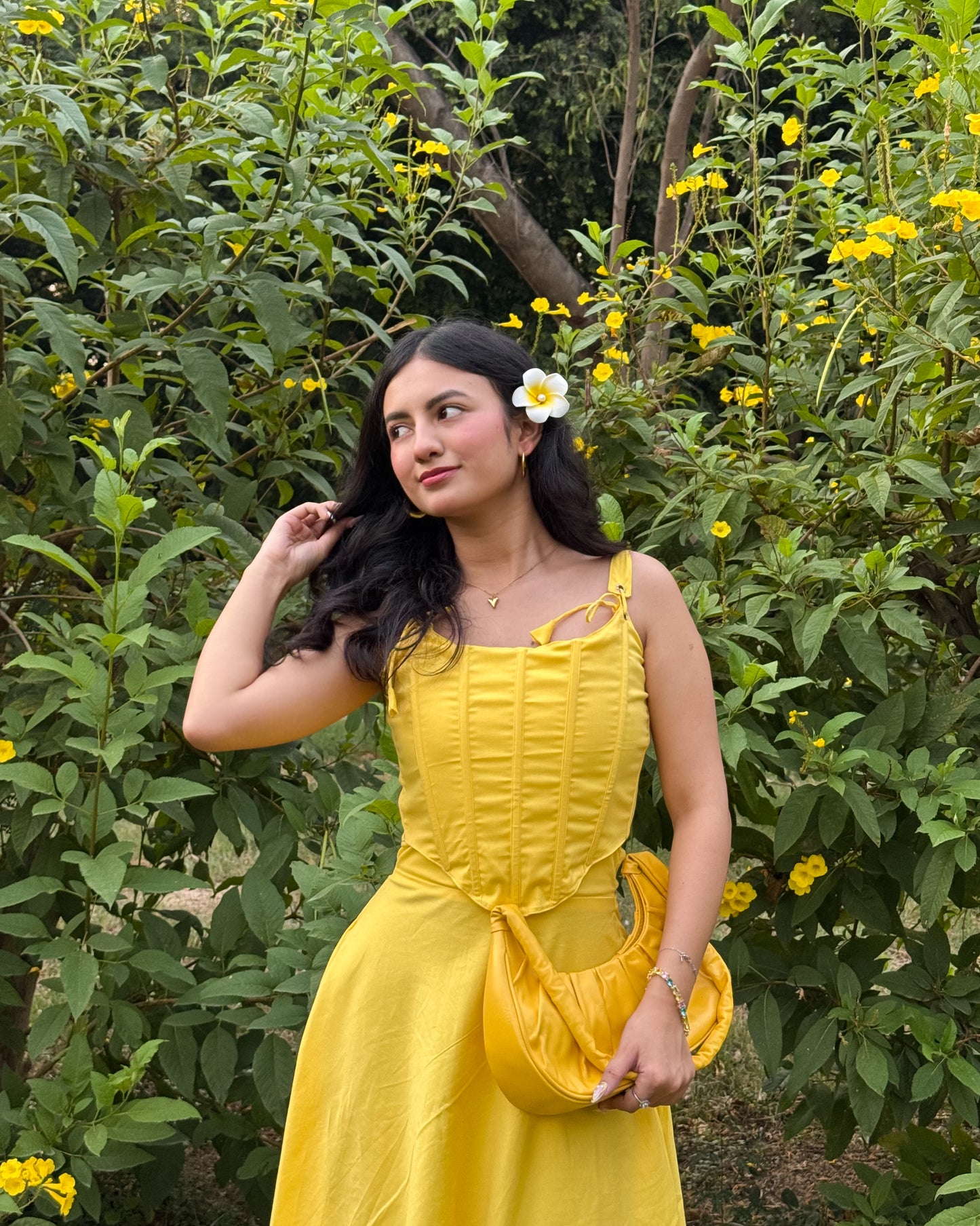 Corseted Chic 2 Pc Set (Yellow)