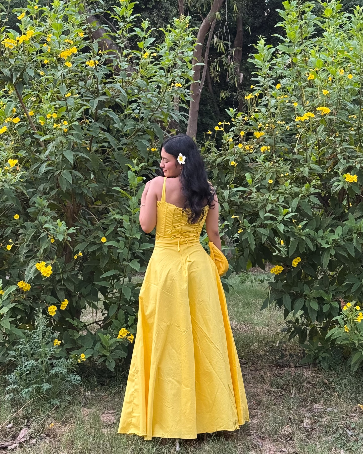Corseted Chic 2 Pc Set (Yellow)
