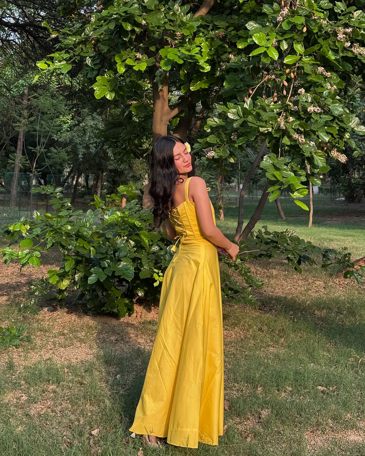 Corseted Chic 2 Pc Set (Yellow)