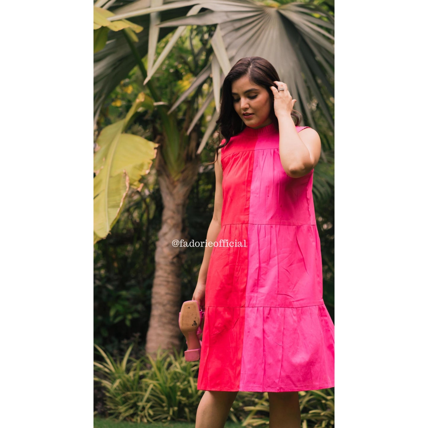 Half N Half Color Block Maxi
