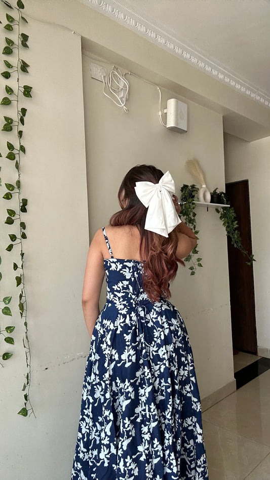 Indigo Floral Dress