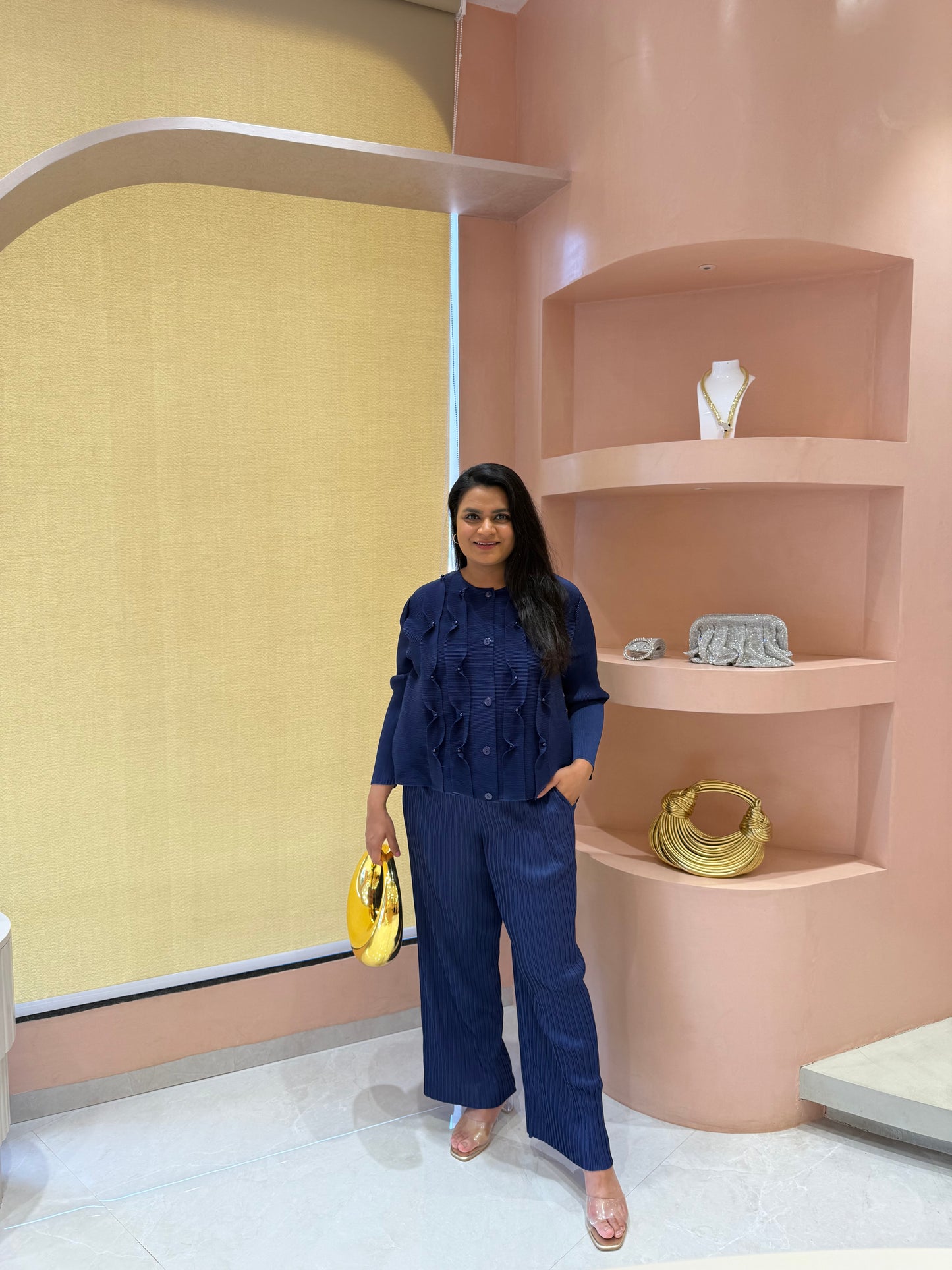 Ruffle Pleated Co-ord Set