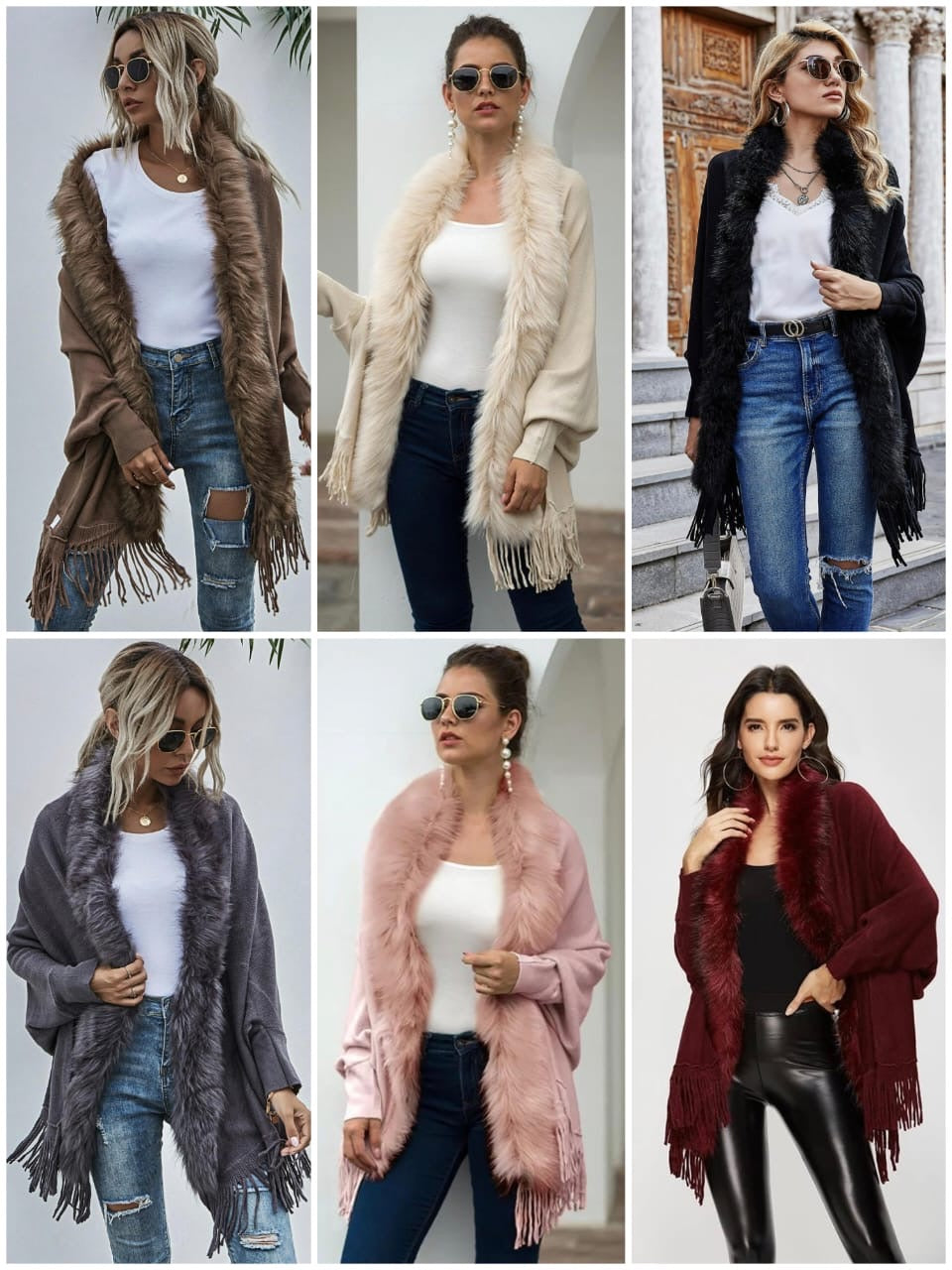 Luxury Fur Sleeve Capes❄️