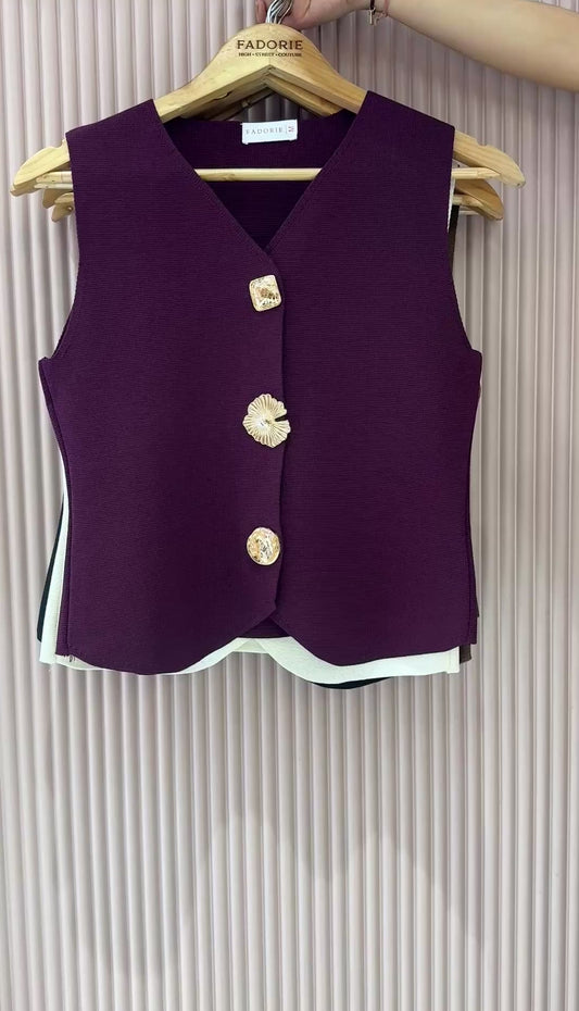 Grace Buckle Sleeveless Top💫